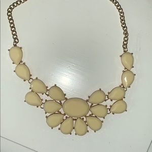 white statement necklace